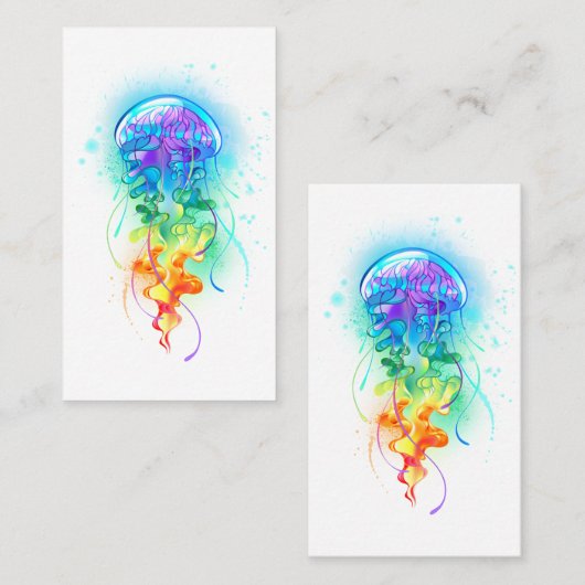レインボークラゲ 名刺 (正面/裏面)