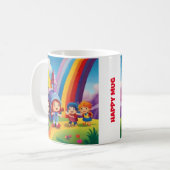 レインボークラシックキッズMUG FOR JOURNEY SIPS コーヒーマグカップ (正面左)