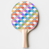 レインボークラムシェル 卓球ラケット (正面)