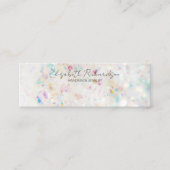 レインボークリスタルエレガントイヤリングホルダーディスプレイ スキニー名刺 (正面)