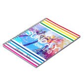 レインボークリスチャンサーモンノート祈りの言葉ジャーナル ノートブック (左側)