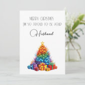 レインボークリスマスカーパーソナライズされたド シーズンカード (スタンド正面)