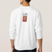 レインボークリスマスツリースノーフレーク汗シャツ スウェットシャツ (裏面)