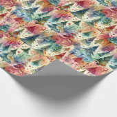レインボークリスマスツリーラッピング紙 ラッピングペーパー (角)