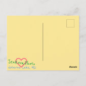 レインボークリスマスツリー葉書 ポストカード (裏面)