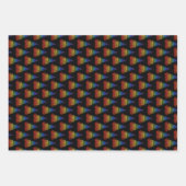 レインボークリスマスツリー ラッピングペーパーシート (正面2)