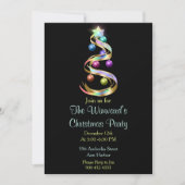 レインボークリスマスツリー 招待状 (正面)