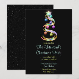 レインボークリスマスツリー 招待状