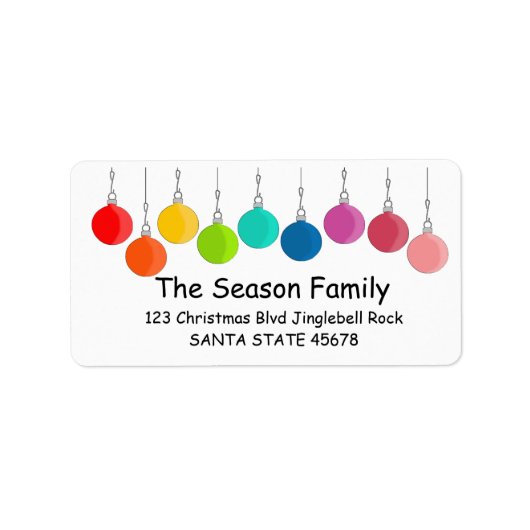 レインボークリスマスボードブル ラベル (正面)