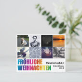 レインボークリスマスポストカード ポストカード (スタンド正面)