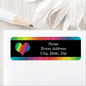 [レインボークリン結婚クルの]カラフルハートブラック ラベル (インサイチュ)