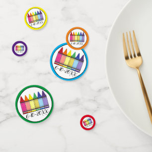 レインボークレイオンズアーティストアートチャイルドバースデーパーティー コンフェッティ