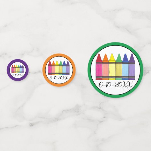 レインボークレイオンズアーティストアートチャイルドバースデーパーティー コンフェッティ (裏面)