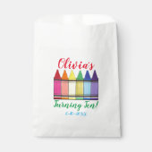 レインボークレイオンズアーティストアートチャイルドバースデーパーティー フェイバーバッグ (正面)