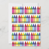 レインボークレイオンズアーティストアートチャイルドバースデーパーティー 招待状 (裏面)