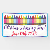 レインボークレイオンズアーティストアートチャイルドバースデーパーティー 横断幕 (横)