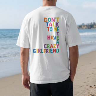 レインボークレイジーガールフレンド カラフルで面白い関係 Tシャツ