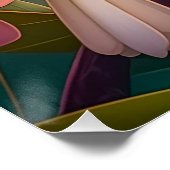 レインボークレステッドジェイファンタジーバード ポスター (コーナー)