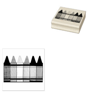 レインボークレヨンズアーティストアートクラスカラーリングスクール ラバースタンプ