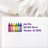 レインボークレヨンズアーティストアートサプライ先生プライド ラベル (インサイチュ)