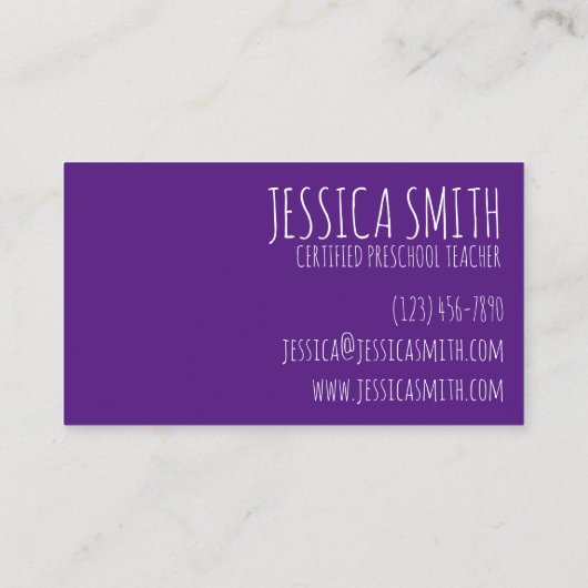 レインボークレヨンズアーティストアート先生プライド教育 名刺 (裏面)