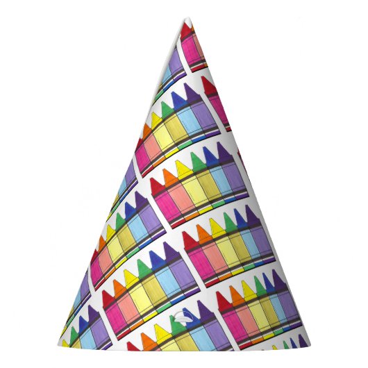 レインボークレヨンズアーティストクラス誕生日パーティー パーティーハット (左)