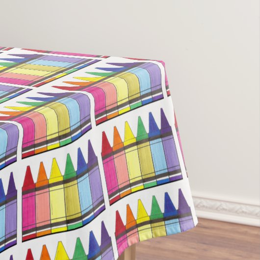 レインボークレヨンズスクールアート先生カラーリングプライド テーブルクロス (インサイチュ)