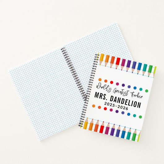 レインボークレヨンズ幼稚園先生 ノートブック (内部)