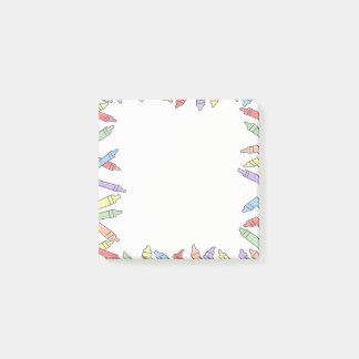 レインボークレヨンメモ帳 ポストイット