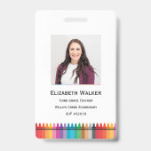 レインボークレヨン学校 バッジ (Back)