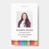 レインボークレヨン学校 バッジ (Front)