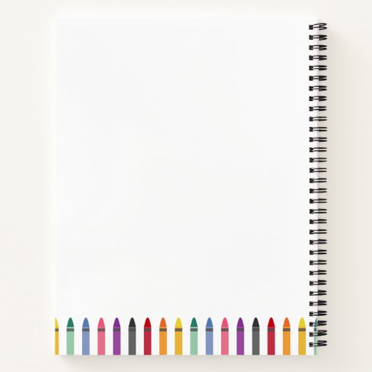 レインボークレヨン小学校を育成 ノートブック (裏面)