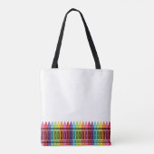 レインボークレヨン幼稚園先生ギフト トートバッグ (裏面)
