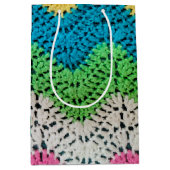 レインボークロシェデザイン ミディアムペーパーバッグ (正面)