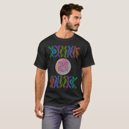 レインボークロモソームと分子格子のサイエンスアート Tシャツ