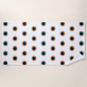 レインボークールアイズ ビーチタオル (正面)