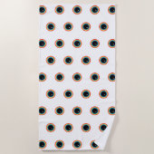 レインボークールアイズ ビーチタオル (正面)