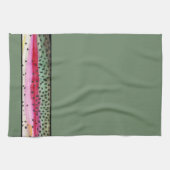 レインボークールマスのスキンフィッシャーマンズ キッチンタオル (横)