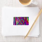 レインボークールメーズ転がマーブルデザイン ラベル (インサイチュ)