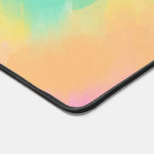 レインボークール絞り染めパタパーソナライズされたーン デスクマット (コーナー)