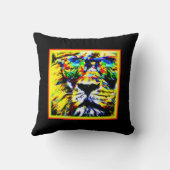 レインボーグラスライオ絵画ンのアイテム。買今 クッション (裏面)