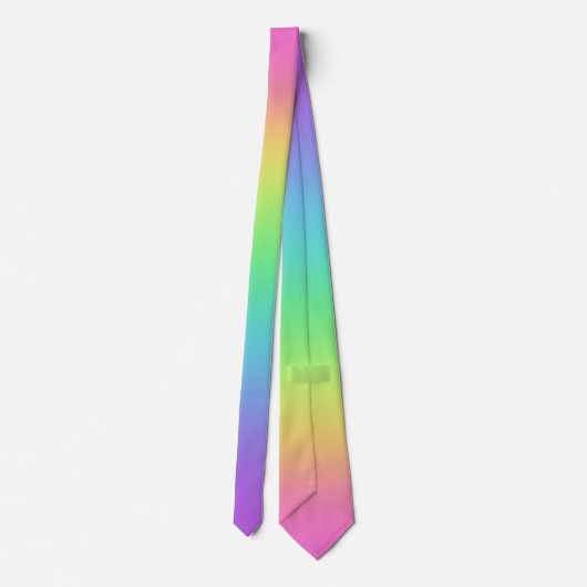 レインボーグラディエントのネックタイ ネクタイ (裏面)