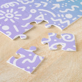 レインボーグラディエントドールジグソーパズル ジグソーパズル (側面)