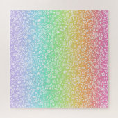 レインボーグラディエントドールジグソーパズル ジグソーパズル (横)