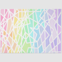 レインボーグラディエント幾何ティッシュペーパー 薄葉紙