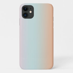 レインボーグラデーショグラデーションンピンクブルーピーチカスタムー iPhone 11 ケース