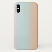 レインボーグラデーショグラデーションンピンクブルーピーチカスタムー Case-Mate iPhoneケース (裏面)