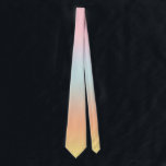 レインボーグラデーショグラデーションン（ピンク）ブルー（黄） ネクタイ<br><div class="desc">美しいデジタル水色ピンク紫ピーチ黄色のグラデーショングラデーションデザイン。シンプル、落ち着きリラックスて、グラム、ボホ、シックなモダンデザイン。勾配ギフト。グラデパーソナライズされたィエントギフト勾配パーソナライズされたギフト</div>