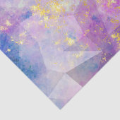 レインボーグラデーションと金ゴールドの火炎のオパール 薄葉紙 (詳細)