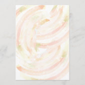 レインボーグラデーションオユニセックスレンジスターズ赤ちゃんシャワー 招待状 (裏面)